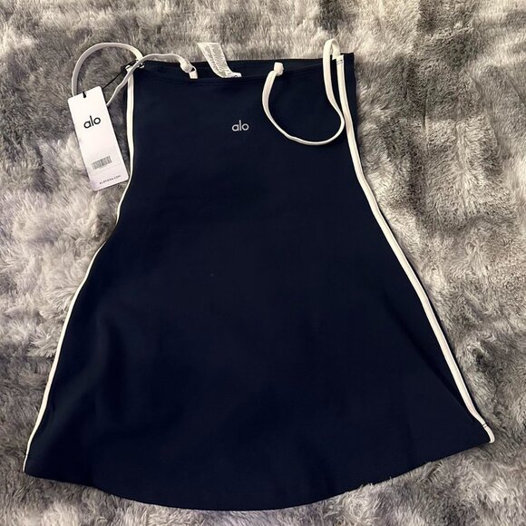 Alo Yoga Airbrush Streamlined Dress Navy - Picture 2 of 3